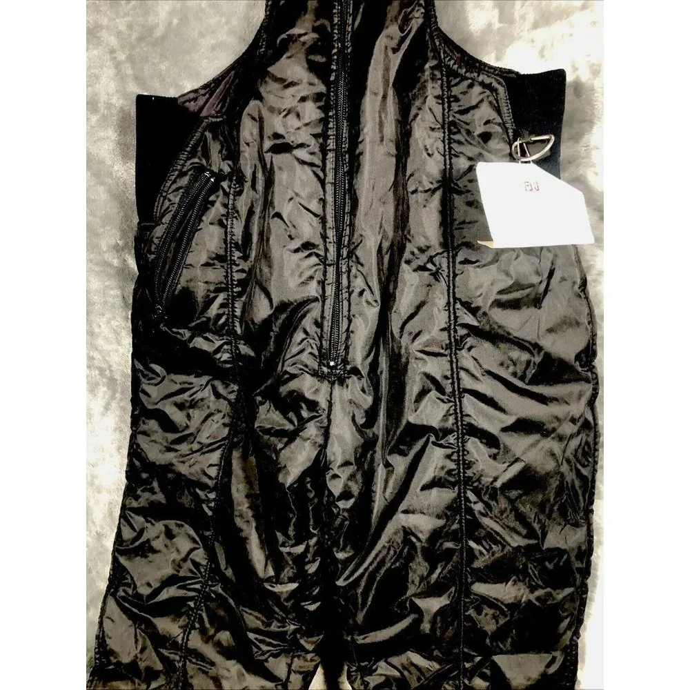 Vintage Swiss Alps Ski Suit Size 12 / Nice Vintage Black Ski - Picture 5 of 11